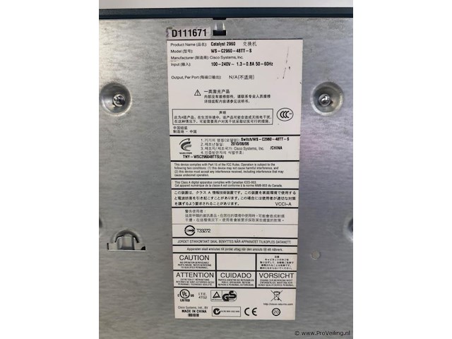 Cisco syst. catalyst 2960 series switch - afbeelding 4 van  4