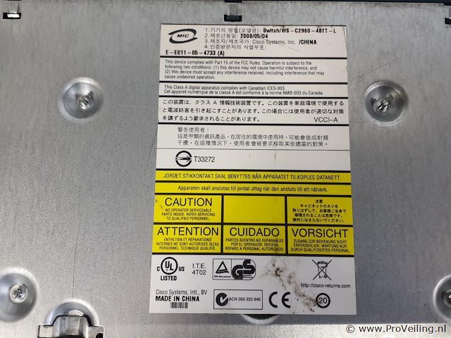 Cisco syst. catalyst 2960 series switch - afbeelding 4 van  4