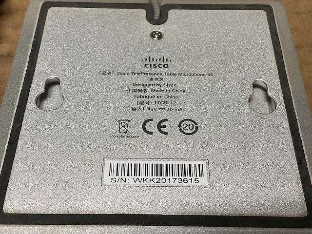 Cisco ttc5-12 table microphone - afbeelding 3 van  3