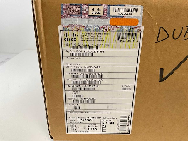 Cisco (ws-c3650-48fd-s) catalyst network l3 gb ethernet managed switch (new) - afbeelding 7 van  13