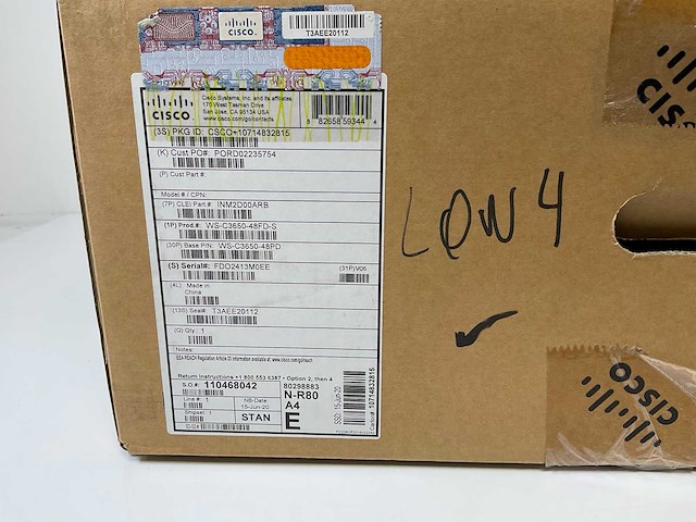 Cisco (ws-c3650-48pd) catalyst 3650 48 port poe+ 2x 10g lan base switches (new) (2x) - afbeelding 10 van  15