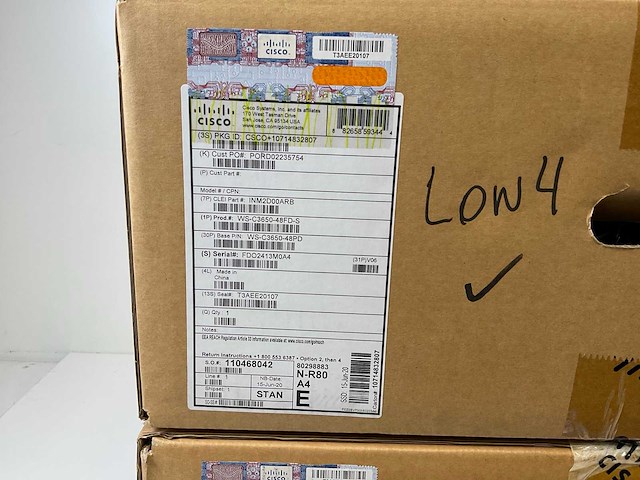 Cisco (ws-c3650-48pd) catalyst 3650 48 port poe+ 2x 10g lan base switches (new) (2x) - afbeelding 10 van  15