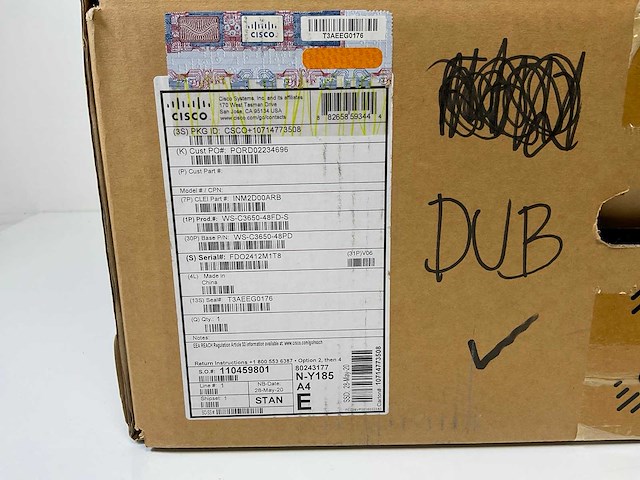 Cisco (ws-c3650-48pd) catalyst 3650 48 port poe+ 2x 10g lan base switches (new) (2x) - afbeelding 11 van  15
