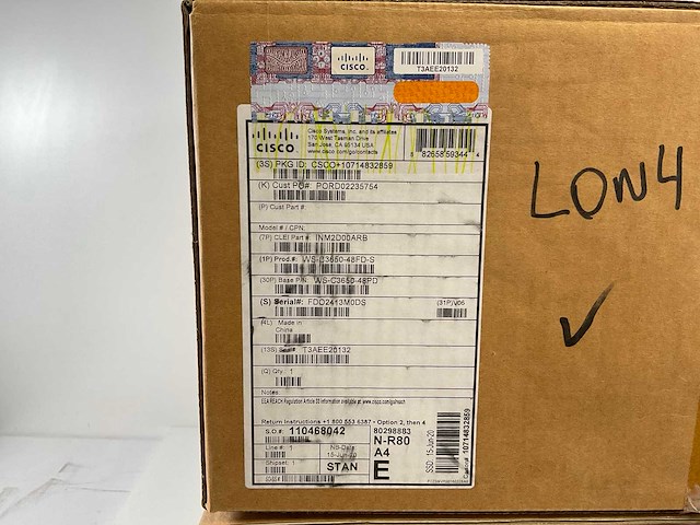 Cisco (ws-c3650-48pd) catalyst 3650 48 port poe+ 2x 10g lan base switches (new) (2x) - afbeelding 13 van  18