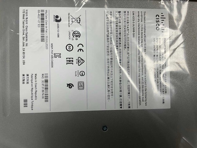 Cisco (ws-c4500x-32sfp+) catalyst 4500 32 port fixed 10g aggregation switch (new) - afbeelding 2 van  11