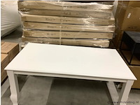 Citak - eetkamertafel wit 180x100x78cm - 5 stuks - afbeelding 1 van  2