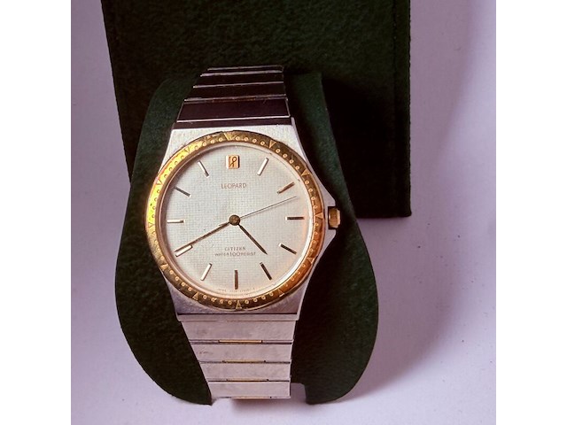 Citizen ''leopard'' horloge collector's item met originele band - afbeelding 1 van  10