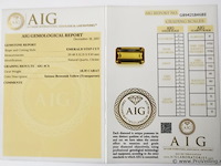 Citrine 18.35ct aig certified - afbeelding 4 van  4