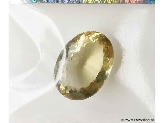 Citrine 26.88ct gra certified - afbeelding 1 van  3
