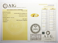 Citrine 3.69ct aig certified - afbeelding 4 van  4