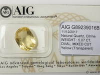 Citrine 5.07ct aig certified - afbeelding 2 van  4
