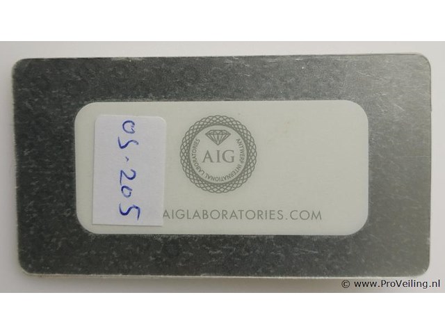 Citrine 5.07ct aig certified - afbeelding 3 van  4