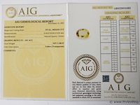 Citrine 5.07ct aig certified - afbeelding 4 van  4
