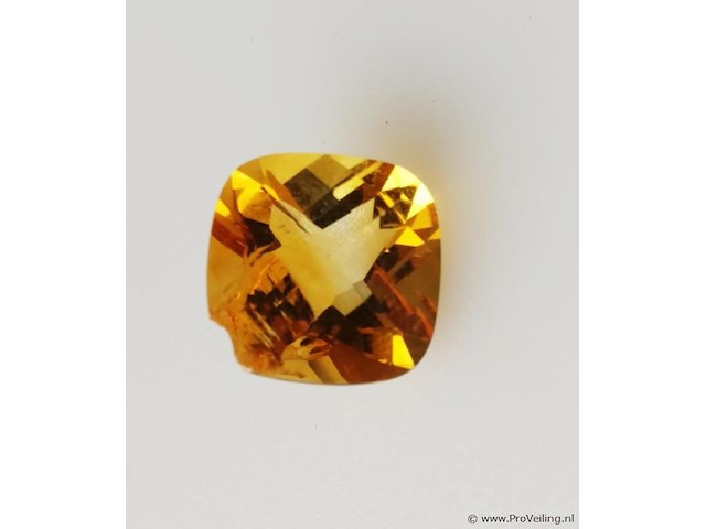 Citrine 9.42ct aig certified - afbeelding 1 van  4