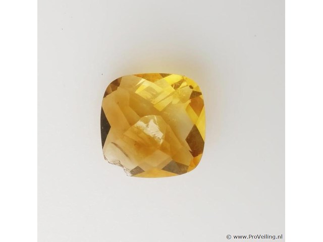 Citrine 9.42ct aig certified - afbeelding 3 van  4
