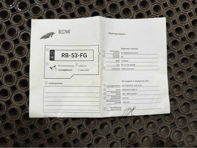 Citroen - bx - 19 trs - oldtimer - 1986 - afbeelding 14 van  24