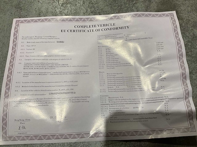 City coco cp-4 zwart e-scooter incl. coc certificaat - afbeelding 12 van  20