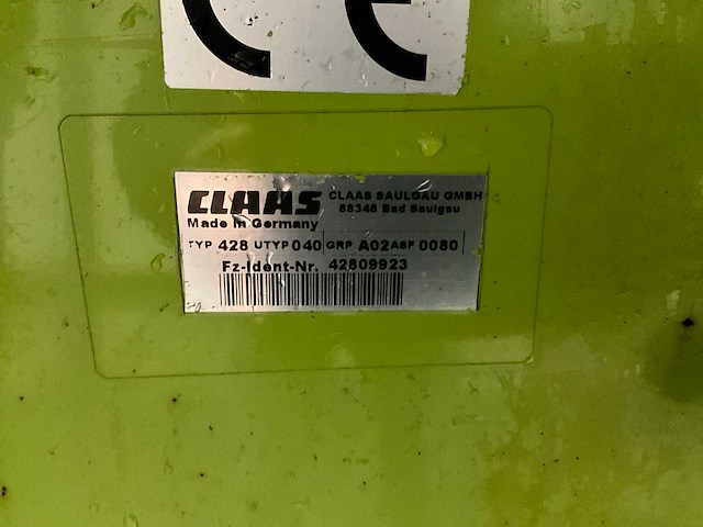 Claas pu 300 hd gras pick-up - afbeelding 24 van  25