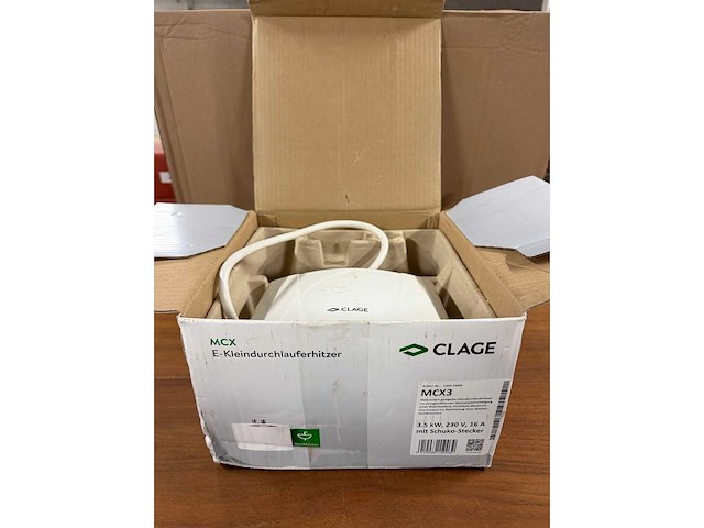Clage - mcx3 1500-15003 - e-mini elektronische doorstroomverwarmer met stekker - afbeelding 1 van  3