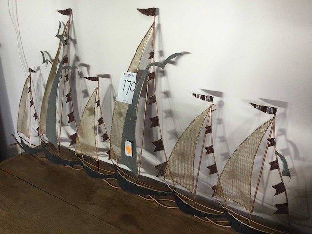 Claire & eef metalen wanddecoratie - afbeelding 1 van  2