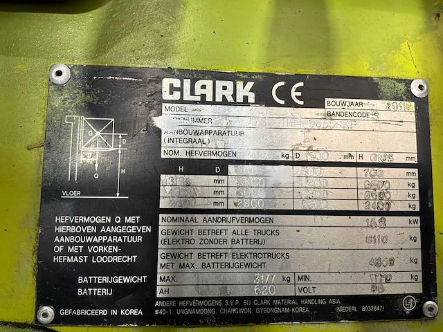 Clark - 2011 - gex30 - vorkheftruck - afbeelding 5 van  19