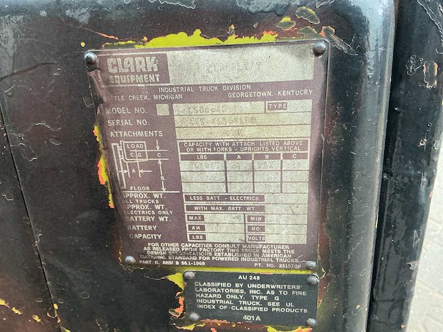 Clark - c500-40 - vorkheftruck - afbeelding 1 van  1