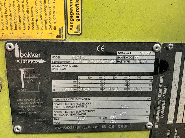 Clark ctm16x elektrische vorkheftruck - afbeelding 3 van  13