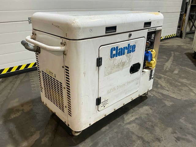 Clarke power 5 kva diesel stroomgenerator - afbeelding 1 van  9