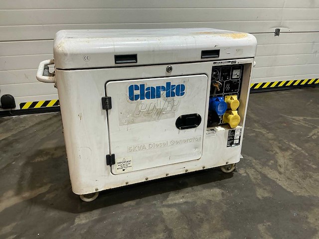 Clarke power 5 kva diesel stroomgenerator - afbeelding 4 van  9