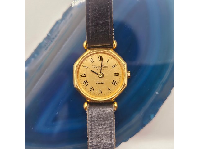 Claude helier horloge met 14kt gold stamp - afbeelding 1 van  7