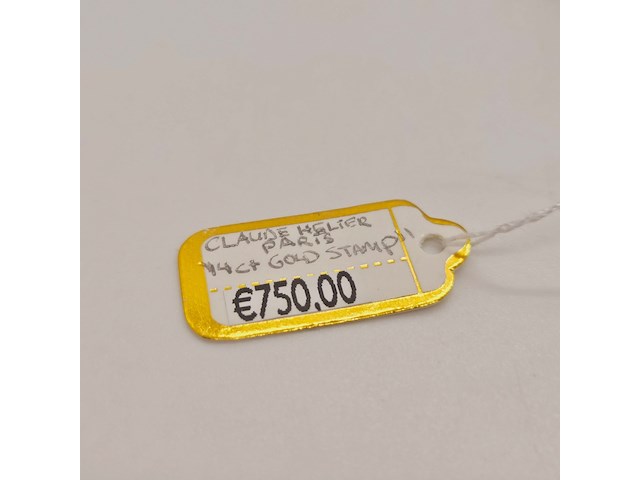 Claude helier horloge met 14kt gold stamp - afbeelding 3 van  7