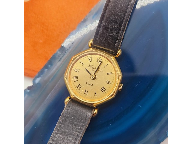 Claude helier horloge met 14kt gold stamp - afbeelding 4 van  7