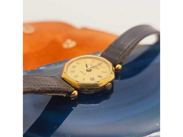 Claude helier horloge met 14kt gold stamp - afbeelding 5 van  7