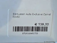 Claudi azila sierkussen exclusive camel - 50x50cm - afbeelding 2 van  2