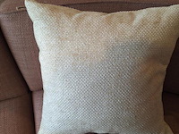 Claudi barbara sierkussen dark sand - 60x60cm - afbeelding 1 van  2