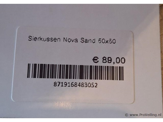 Claudi nova sierkussen zand - 50x50cm - afbeelding 2 van  2