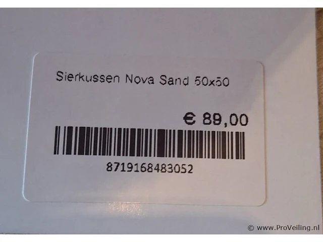 Claudi nova sierkussen zand - 50x50cm - afbeelding 2 van  2