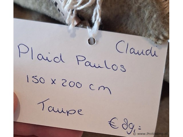 Claudi plaid paulos - 150x200cm - afbeelding 2 van  2