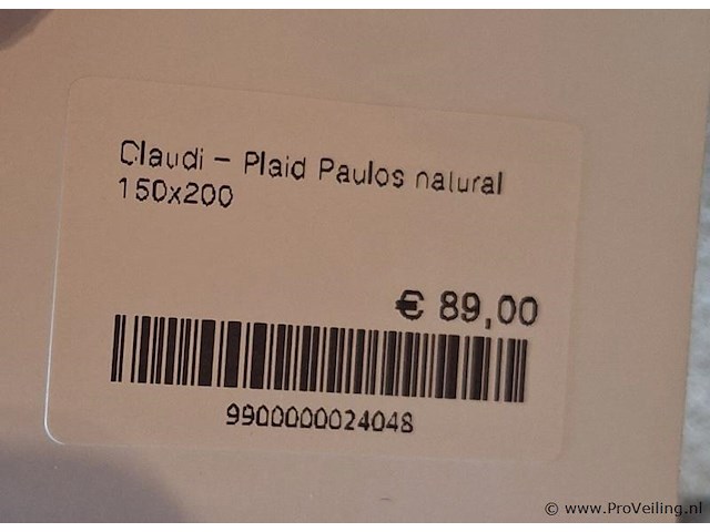 Claudi plaid paulos - 150x200cm - afbeelding 2 van  2