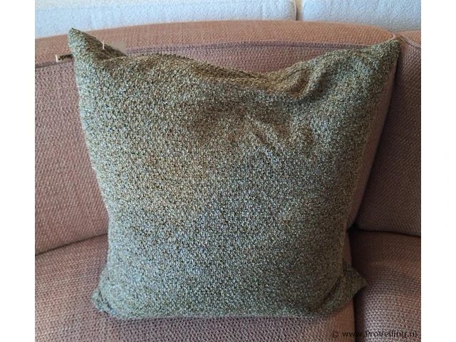 Claudi sierkussen rapios olive - 60x60cm - afbeelding 1 van  2
