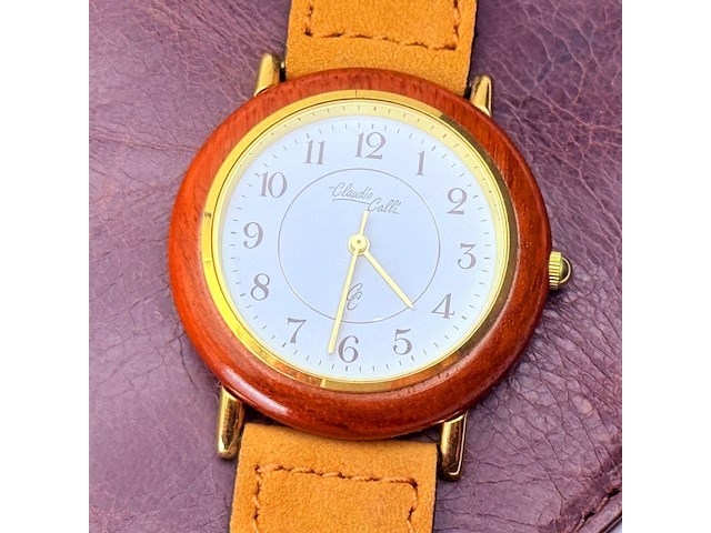 Claudio calli ''braided leatherwood'' horloge - afbeelding 1 van  6