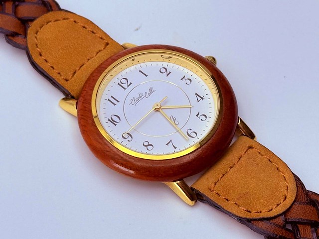 Claudio calli ''braided leatherwood'' horloge - afbeelding 3 van  6