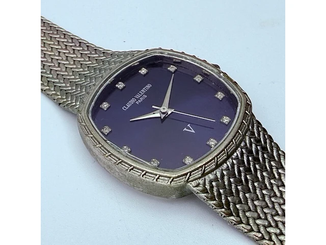Claudio valentino horloge met 12 echte diamanten - afbeelding 3 van  8
