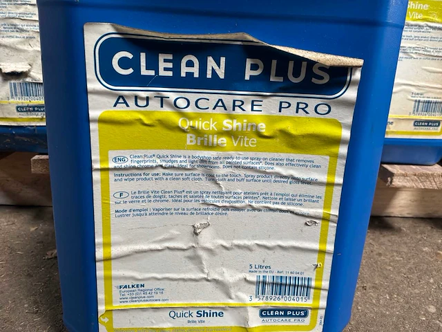 Clean plus quick shine schoonmaakmiddel 5l (6x) - afbeelding 3 van  3