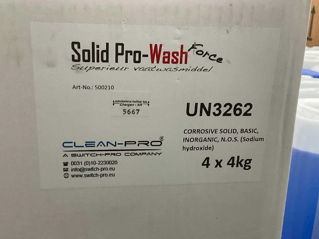 Clean-pro solid pro wash doos á 4x 4kg vaatwasmiddel (6x) - afbeelding 2 van  4