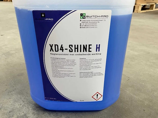 Clean-pro xd4-shine h jerrycan á 5l naglansmiddel met ontkalkende werking (4x) - afbeelding 2 van  2
