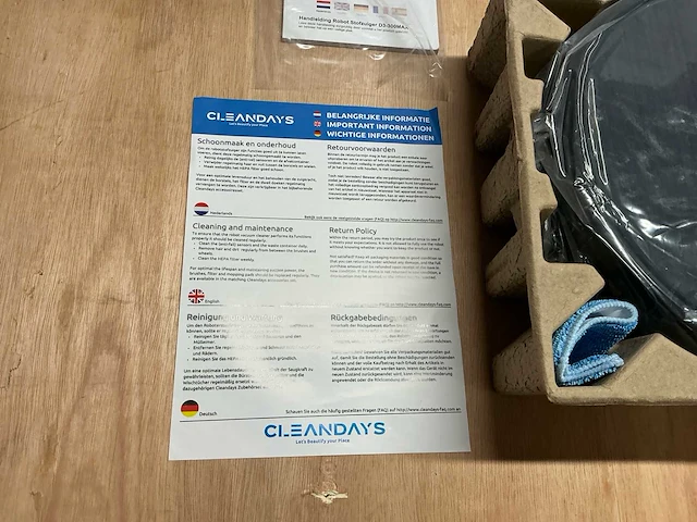 Cleandays d3-300max robotstofzuiger (64x) - afbeelding 4 van  11