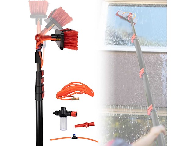 Cleanrite telescopic cleaning brush schoonmaakapparaat - afbeelding 1 van  4