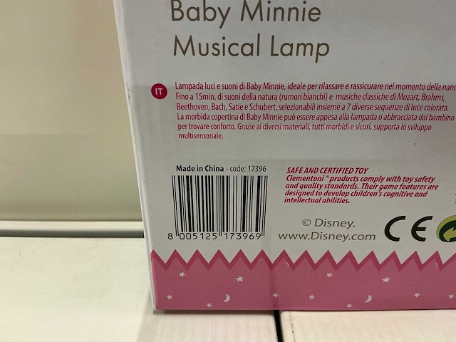 Clementoni disney baby minnie muzikale lamp (5x) - afbeelding 2 van  3