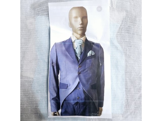 Cleofe finati - navy blue couture heren kostuum, maat 50 - afbeelding 1 van  1